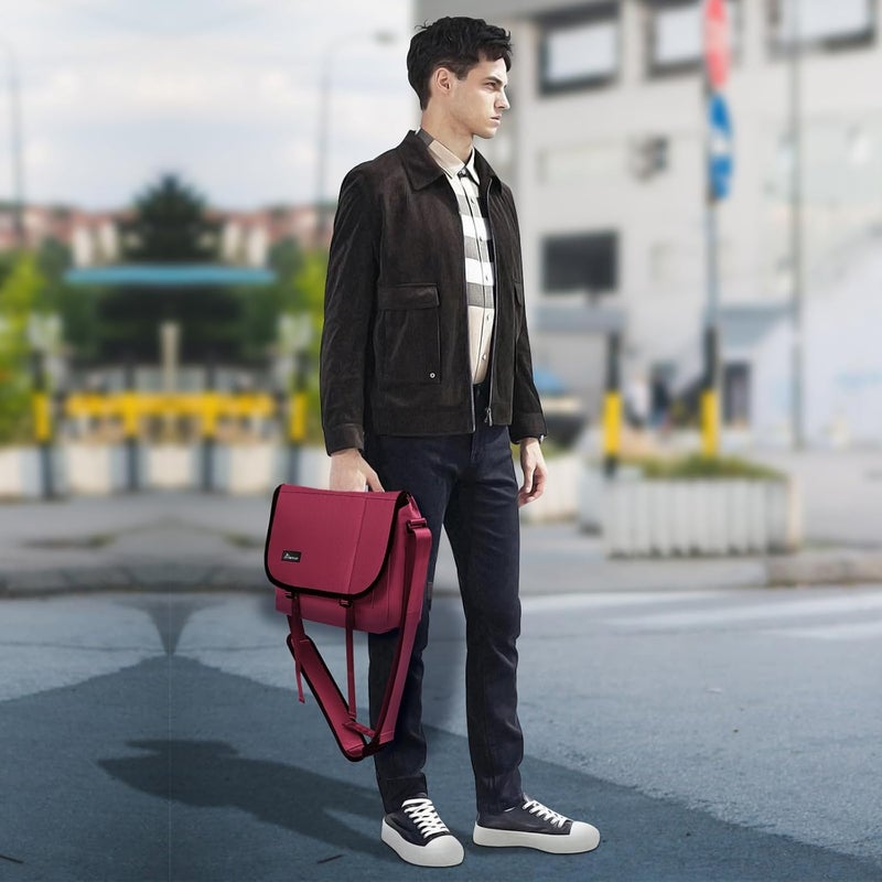 SIMTOP Messenger Bag Crossbody Shoulder Bag for Commuters and Travelers Water Resistant Scratch and Wear Cordura YKK Zipper - Image 5